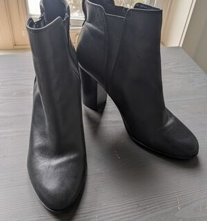 Aldo Black Heeled Ankle Boots